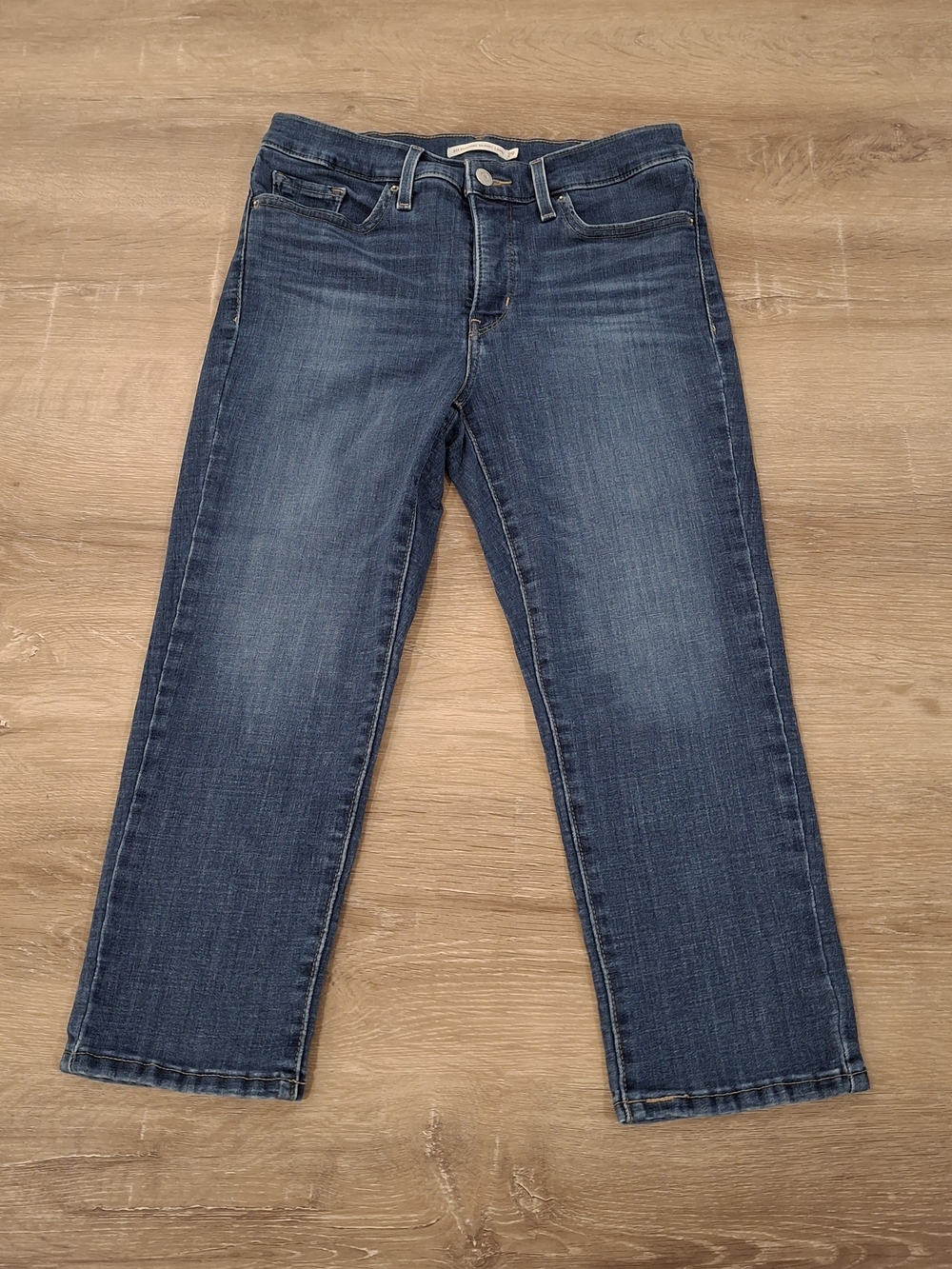 Levi's 311 Shaping Skinny Capri Jeans Women's W29 Medium Wash Cropped Denim